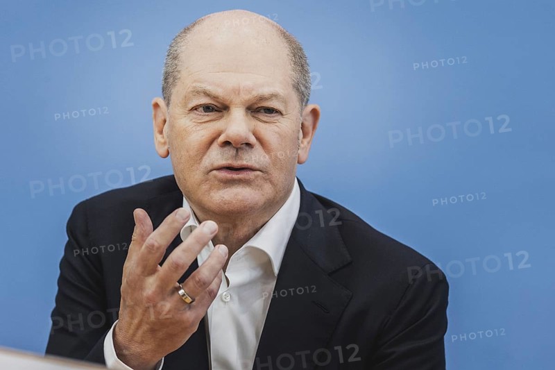 Olaf Scholz (SPD), Federal Chancellor, recorded at a federal press conference on current domestic and foreign policy issues Berlin, 14.07.2023., Berlin, Germany, Europe