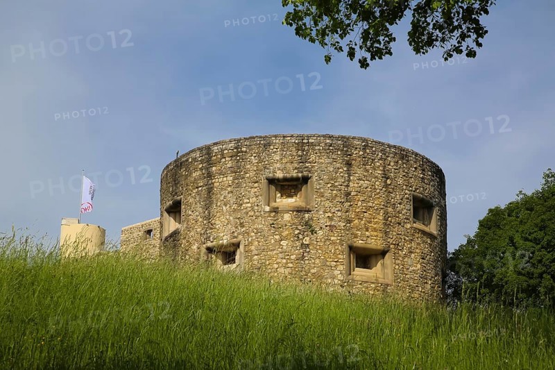 South-west defence tower, Hellenstein Castle, historical buildings, fortification, castle complex, residence, spur complex, defence tower, Heidenheim an der Brenz, Baden-Württemberg, Germany, Europe