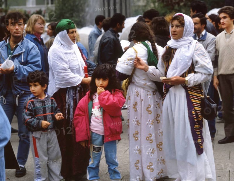 DEU, Germany: The historical slides from the times 80-90s events and persons from politics, culture, working life, medicine a.o. Ruhr area. Turkish. Migrants. 80s