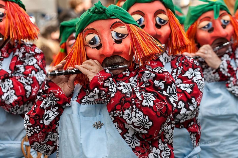 Basler Künstlerlarven, masks, Basler Fasnet parade, Basler Fasnacht, Basel, Switzerland, Europe