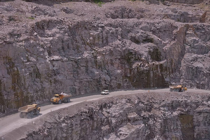 "Koidu 1" diamond mine, part of diamond company Koidu Ltd., Koidu Kimberlite Project, Koidu, Koidu-Sefadu, Tankoro Chiefdom, Kono District, Eastern Province, Sierra Leone, Africa