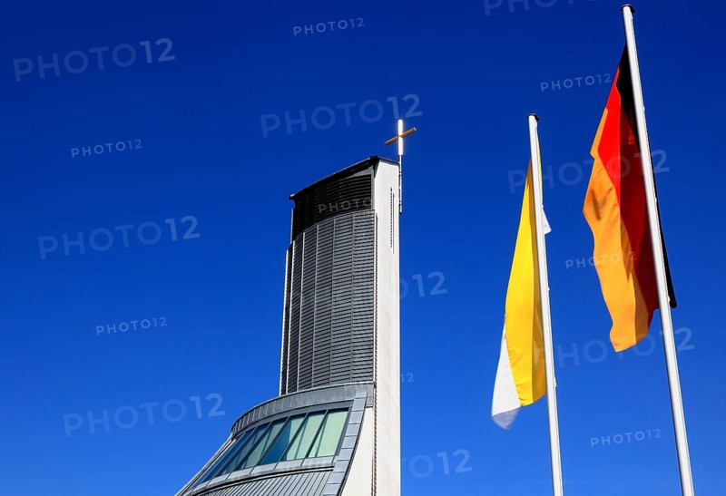 St. Christopher's motorway church, Himmelkron, Kulmbach district, Upper Franconia, Bavaria, Germany, Europe