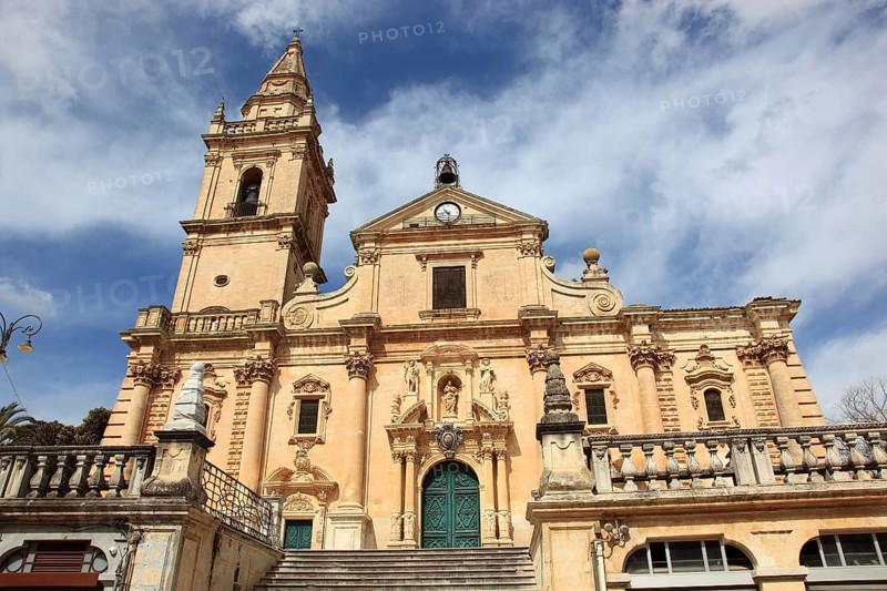 Ragusa, Ragusa Superiore district, Cathedral of San Giovanni Battista in the Upper Town, Sicily, Italy, Europe