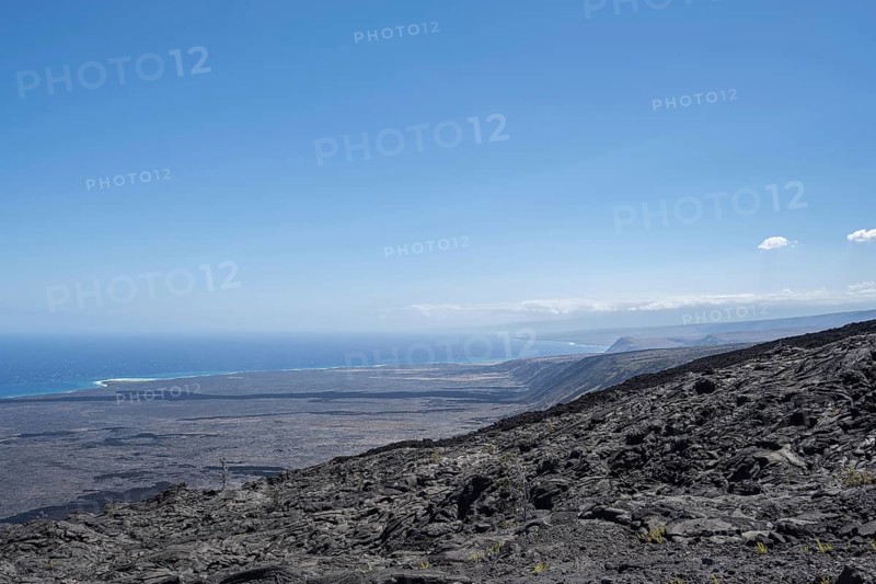 Lava rock at Mau Loa o Mauna Ulu, Chain of Craters Road, Hawaii Volcanoes National Park, Big Island, Hawaii, USA, North America