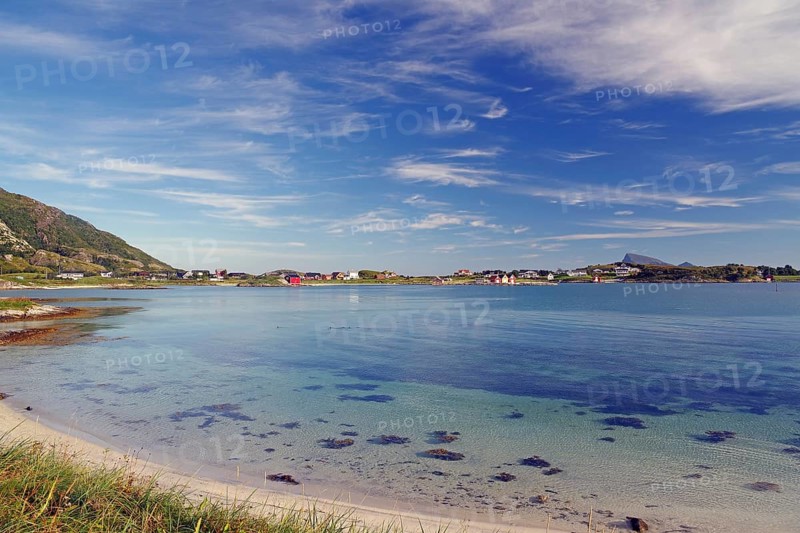 Crystal clear bays and sandy beaches on Sommarøy, summer, holiday, Troms og Finnmark, Norway, Europe