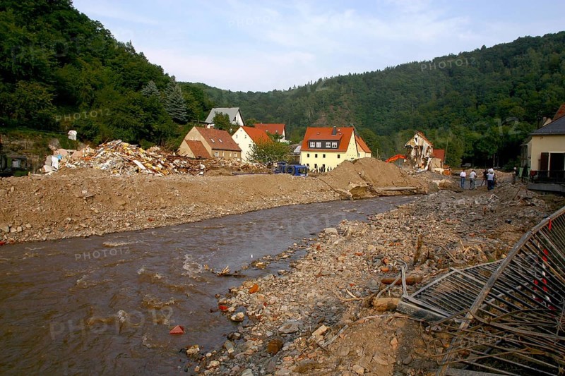 Weesenstein after the flood in 2002