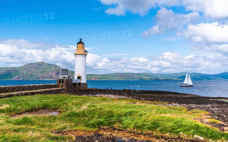 Rubha nan Gall, Tobermory Lighthouse, Tobermory, Isle of Mull, Scotland, UK