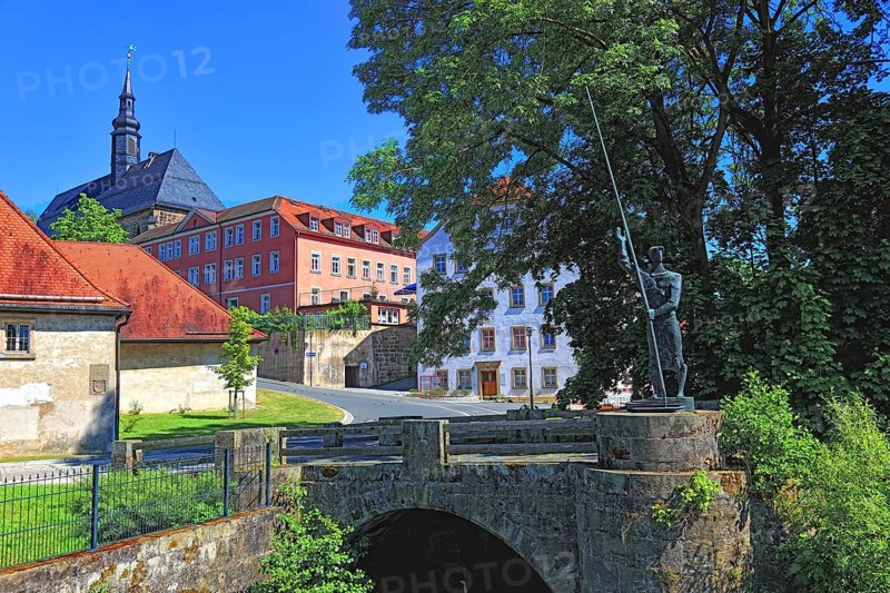 Himmelkron Monastery, monastery mill and former malt house, Kulmbach district, Upper Franconia, Bavaria, Germany, Europe
