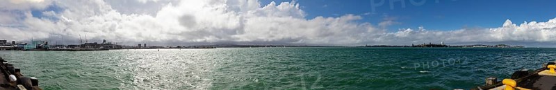 Harbour Bridge, Harbour, Panorama, Auckland, New Zealand, Oceania