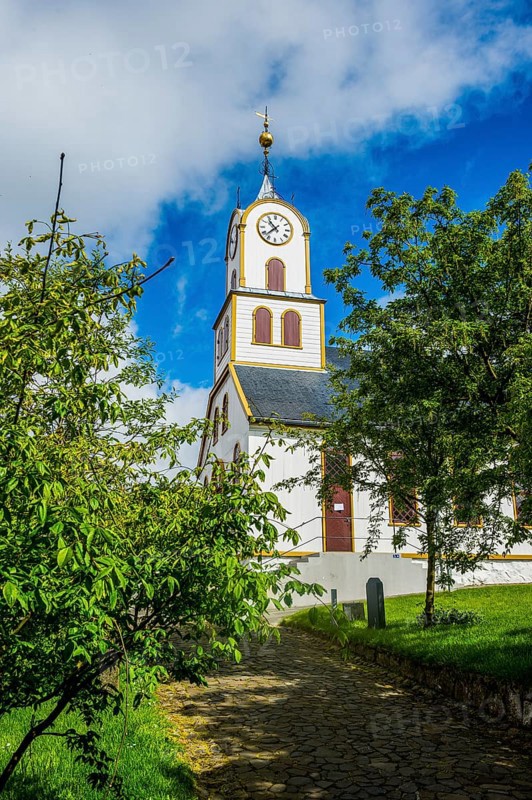 Torshavn cathedral, Torshavn, capital of Faroe islands, Streymoy, Denmark, Europe