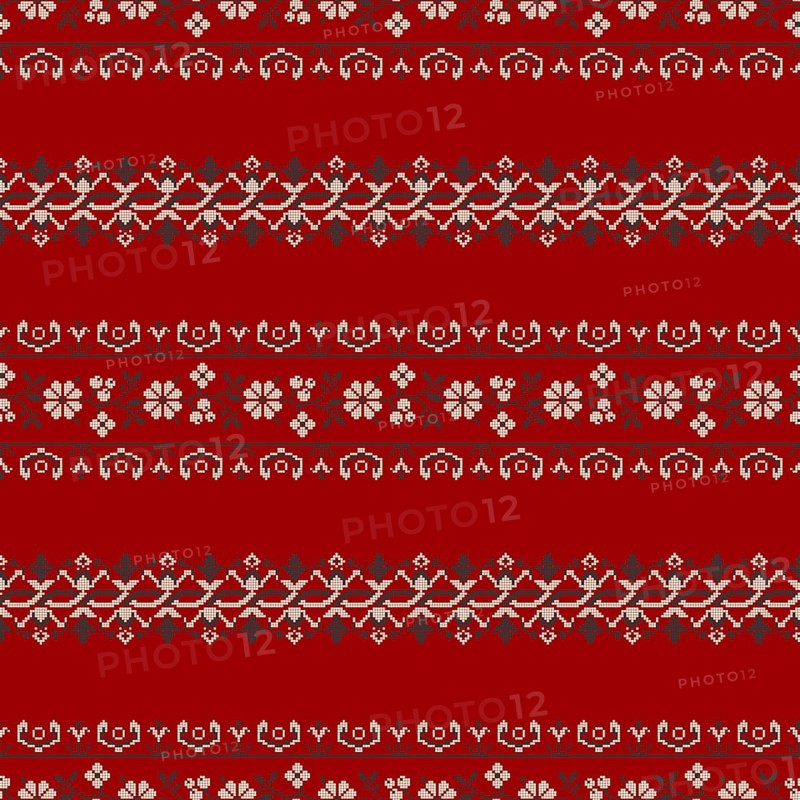 Traditional Polish embroidery vector pattern