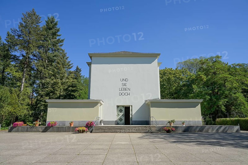 Cemetery Chapel, Friedrichsfelde Central Cemetery, Gudrunstrasse, Lichtenberg, Berlin, Germany, Europe