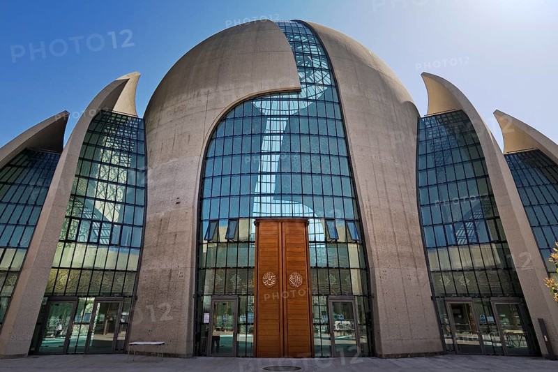DITIB Central Mosque Cologne, Architects Gottfried and Paul Böhm, Cologne, Rhineland, North Rhine-Westphalia, Germany, Europe