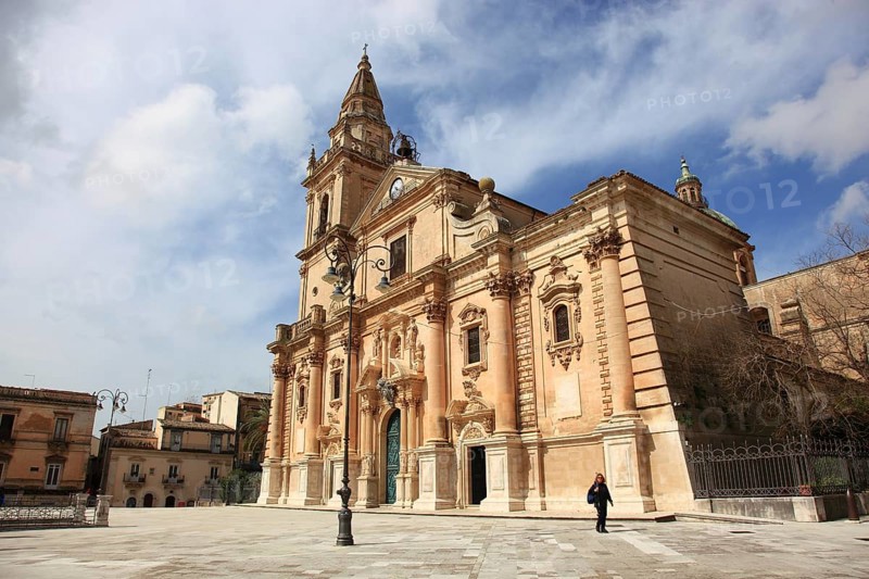 Ragusa, Ragusa Superiore district, Cathedral of San Giovanni Battista in the Upper Town, Sicily, Italy, Europe