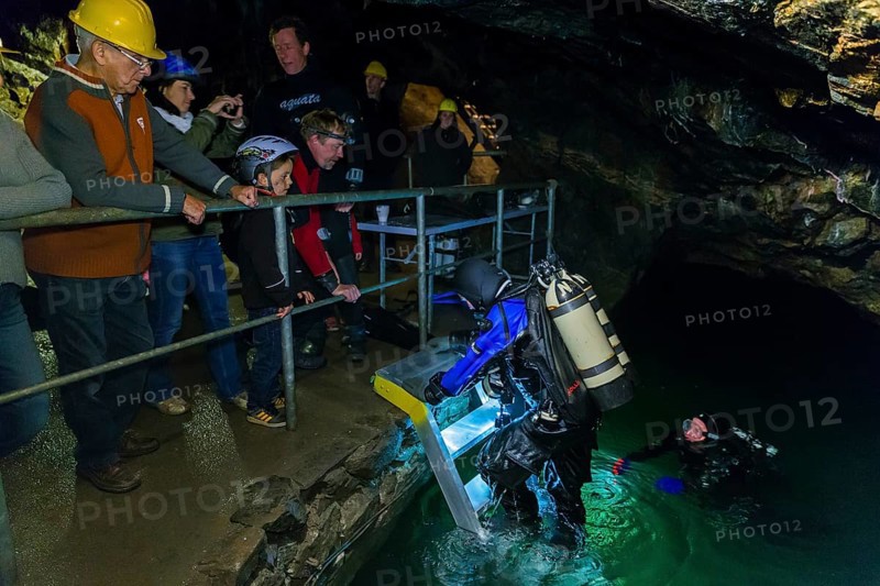 Divers in the Marie Louise Stolln visitor mine