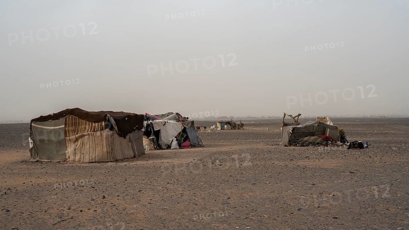 Nomad tents in the Sahara, Merzouga, Morocco, Africa