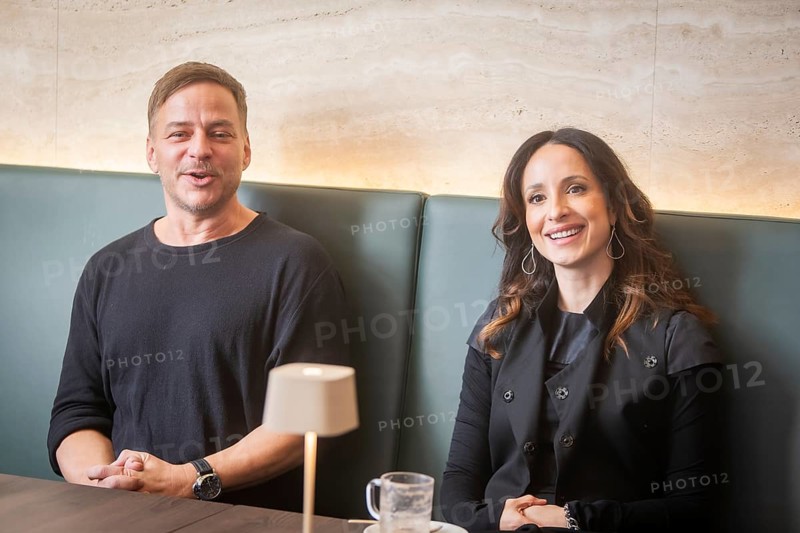 Stephanie Stumph and Tom Wlaschiha - Press event for the moderation of the SemperOperaball 2024, Dresden, Saxony, Germany, Europe