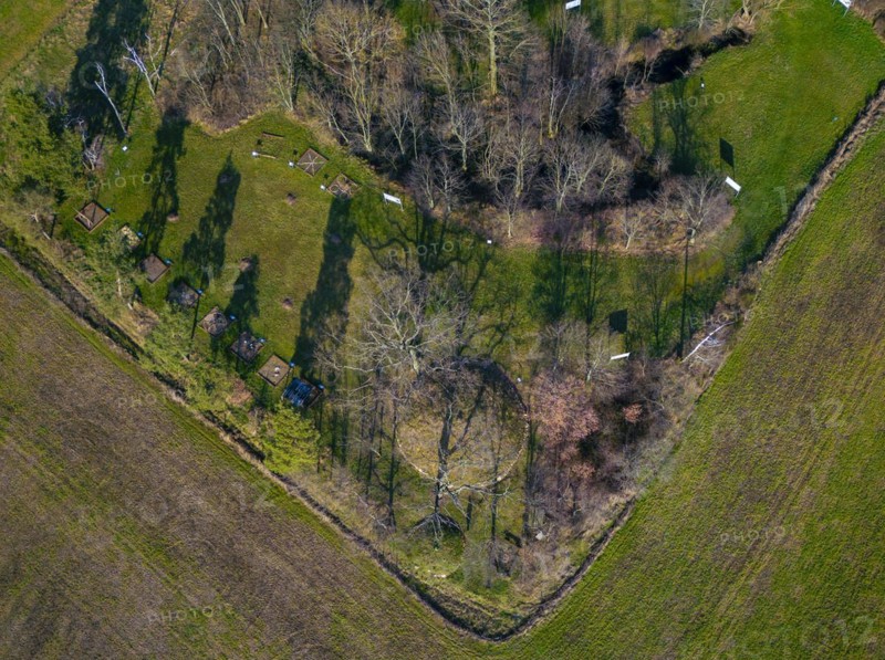 Two imposing burial mounds from the late Bronze Age (approx. 120o years BC) form the centrepiece of the Gävernitz Archaeological Park. The archaeological open-air museum makes the graves and their time visible and tangible in their historical context by developing and implementing modern educational and mediation offers., Gävernitz, Saxony, Germany, Europe
