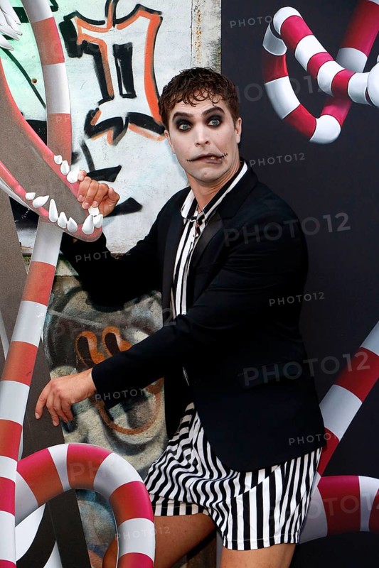 Julian David at the opening of the Tim Burton exhibition at the Radsetzerei on the RAW site in Berlin on 18 July 2024