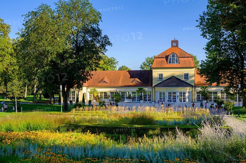 Spa hotel with spa gardens, spa, Bad Hersfeld, Hesse, Germany, Europe