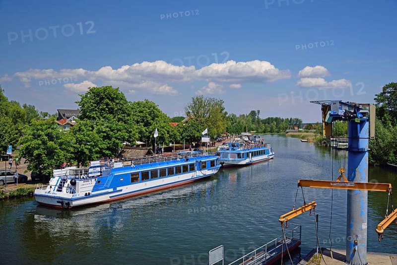 Europe, Germany, Mecklenburg-Western Pomerania, Plau am See, Lake Plau, Elde-Müritz waterway, excursion boats, Plau am See, Mecklenburg-Western Pomerania, Germany, Europe