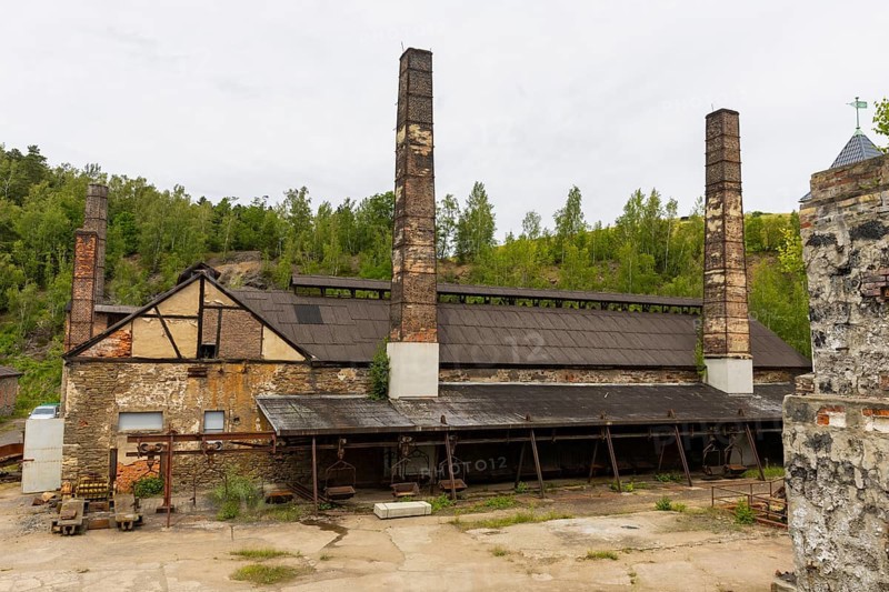 The more than 800-year-old Muldenhütten smelter site. The still existing, historical and heritage-protected smelter buildings as well as their partially preserved technical facilities make the site one of the oldest still existing sites of non-ferrous metallurgy in Germany, 19th Day of the Mining and Metallurgy Show Plants in the District of Central Saxony, Muldenhütten, Saxony, Germany, Europe