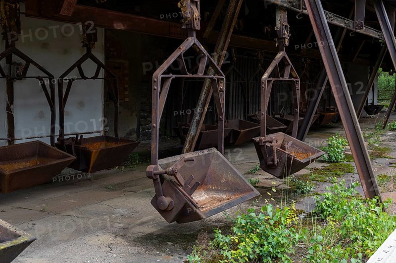 The more than 800-year-old Muldenhütten smelter site. The still existing, historical and heritage-protected smelter buildings as well as their partially preserved technical facilities make the site one of the oldest still existing sites of non-ferrous metallurgy in Germany, 19th Day of the Mining and Metallurgy Show Plants in the District of Central Saxony, Muldenhütten, Saxony, Germany, Europe