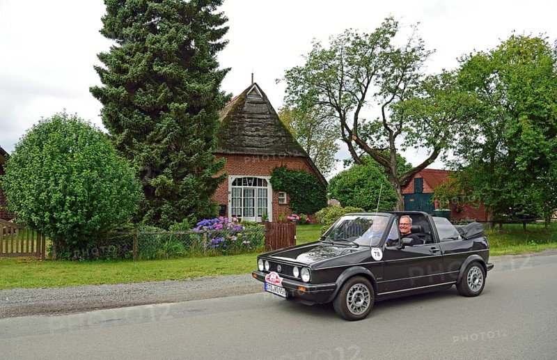 Europe, Germany, Lower Saxony, Lower Elbe Classics, Classic Car Tour, VW Golf Convertible 1303, Europe