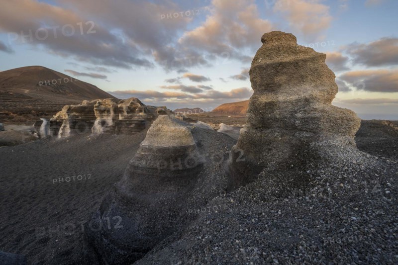 Stratified City, Ciudad estraticicada, Antigua Rofera de Teseguite, Lanzarote, Canary Islands, Spain, Europe
