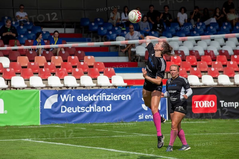 Fistball (Women) : Sopiga Porto Alegre against TSV Dennach (IFA 2024 Fistball World Tour Finals Mannheim, preliminary round match group A)