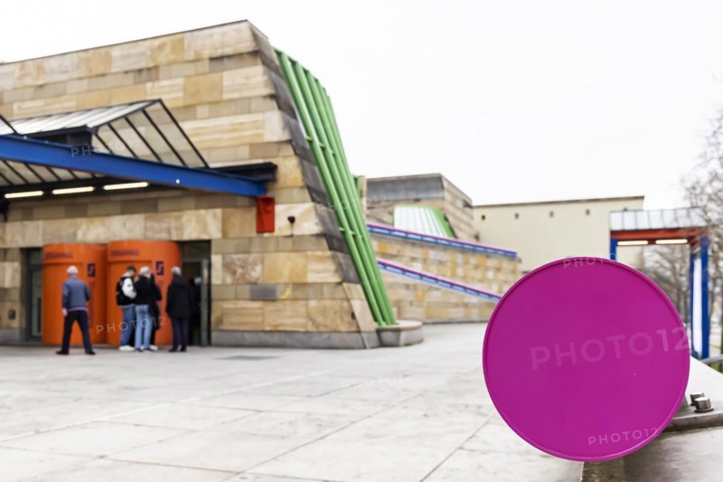 New State Gallery Stuttgart, postmodern architecture, architect James Stirling, Stuttgart, Baden-Württemberg, Germany, Europe