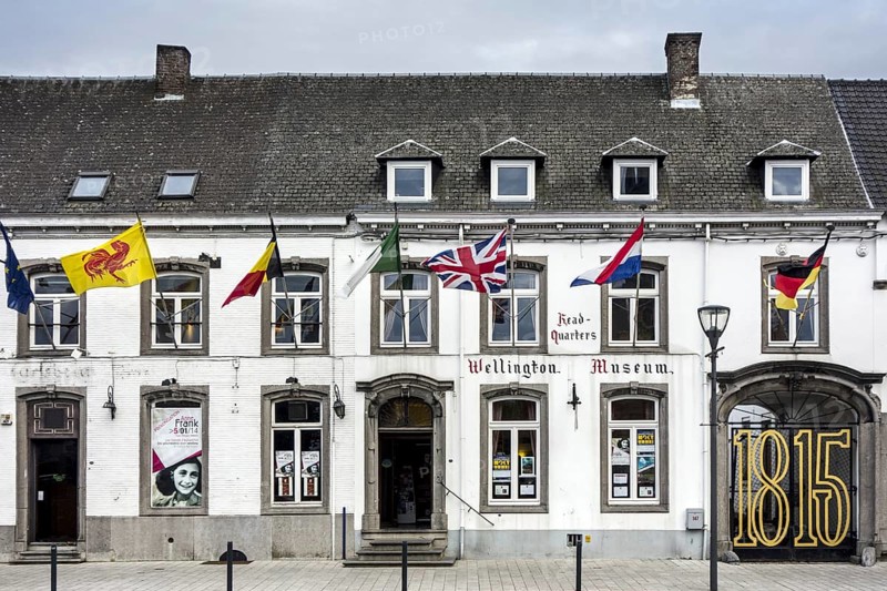The Wellington Museum, former headquarters of the Duke of Wellington, commander of the allied armies during the 1815 Napoleonic war, the Battle of Waterloo, Belgium, Europe