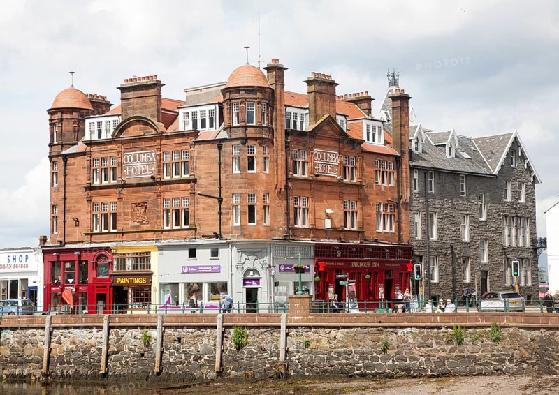 Columba Hotel on North Pier in Oban, Argyll and Bute, Scotland, United Kingdom, Europe