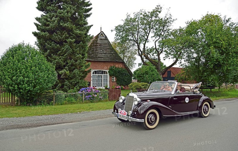 Europe, Germany, Lower Saxony, Lower Elbe Classics, classic car tour, Mercedes-Benz 1705 convertible, year of construction 1951, Hamburg, Hamburg, Federal Republic of Germany, Europe