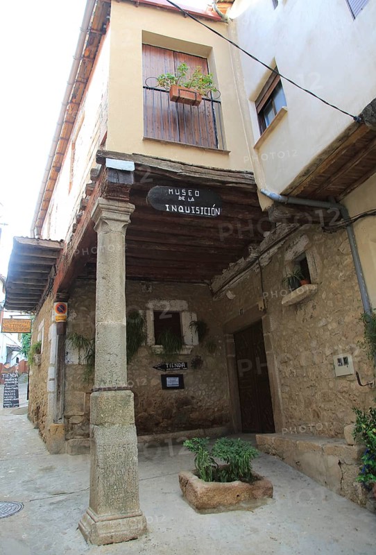 'Museo de la Inquisicion' traditional architecture building, Garganta la Olla, La Vera, Extremadura, Spain, Europe