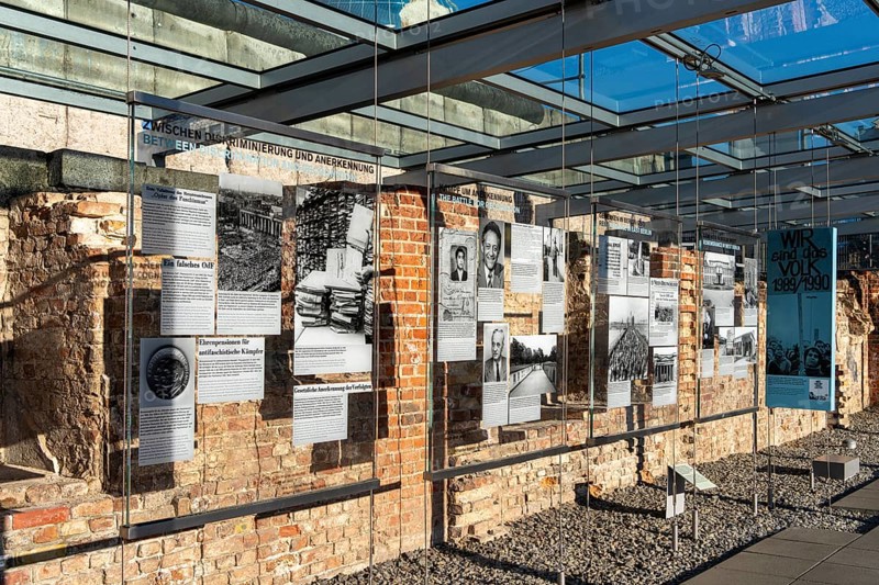 Permanent open-air historical exhibition, Topograhie des Terrors, Niederkirchnerstraße, Berlin, Germany, Europe