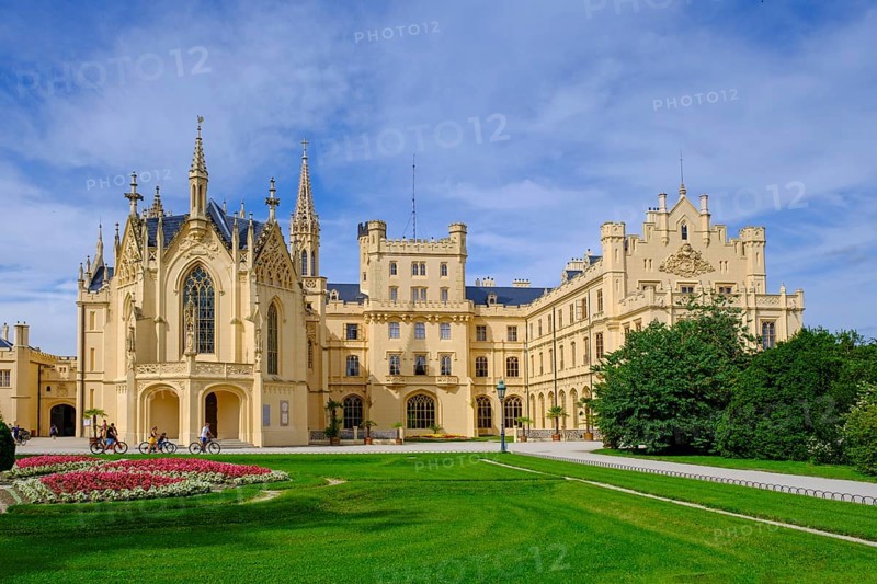 Eisgrub Castle, Lednice Castle, UNESCO, Morava, South Moravia, Moravia, Czech Republic, Europe