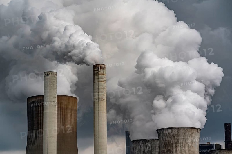 Lignite-fired power plant, RWE Power AG Niederaussem power plant, Bergheim, North Rhine-Westphalia, Germany, Europe