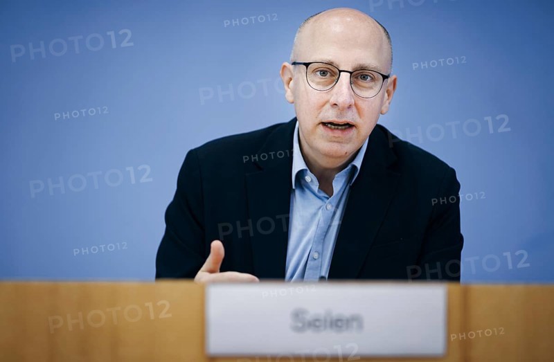 Sinan Selen, Vice President of the Federal Office for the Protection of the Constitution (BfV), recorded during a press conference on the economic protection report at the Federal Press Conference in Berlin, 28 August 2024