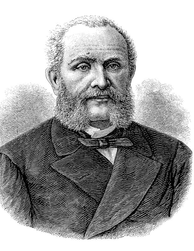 Nikolai Karlovich de Gier, 21 May 1820 - 26 January 1895, Russian diplomat and foreign minister, Historical, digital reproduction of an original from the 19th century