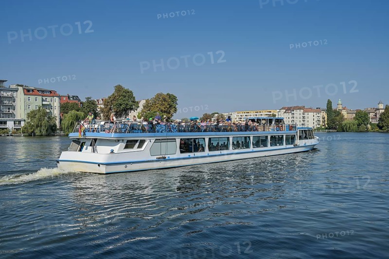 Steamboat on the Dahme, Köpenick, Treptow-Köpenick, Berlin, Germany, Europe