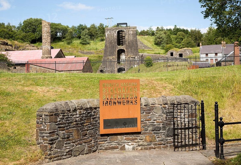 Ironworks museum industrial archaeology, UNESCO World Heritage site, Blaenavon, Monmouthshire, South Wales, UK