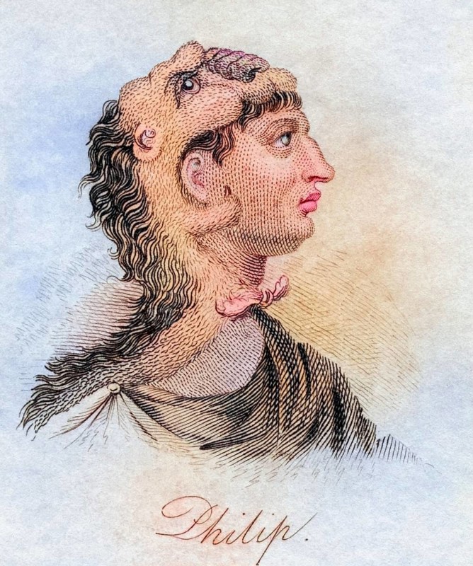 Philip II of Macedon 382-336 BC Ancient Greek king of Macedonia Founder of the Ptolemaic dynasty in Egypt from the 1825 Crabbs Historical Dictionary, Historical, digitally restored reproduction from a 19th century original, Record date not stated