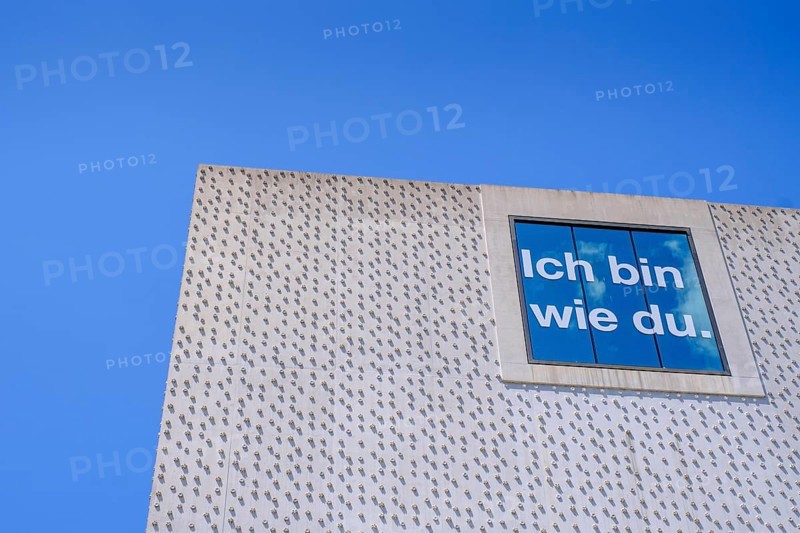 I am like you, saying, symbol, equality, togetherness, Vorarlberg Museum, Bregenz, Vorarlberg, Austria, Europe