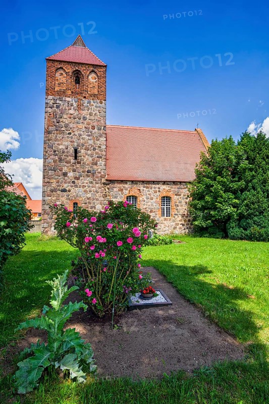 Werder village church, Jüterbog, Brandenburg, Germany, Europe