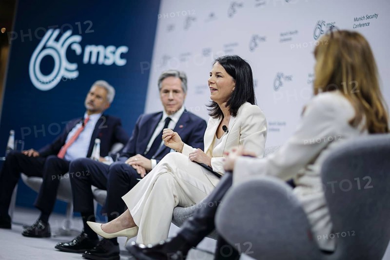 60th Munich Security Conference. Panel discussion on 'Äô Growing the Pie: Seizing Shard Opportunities'Äô with Annalena Bärbock (Bündnis 90/Die Grünen), Federal Foreign Minister, Antony Blinken, Secretary of State of the United States of America, and Subrahmanyam Jaishankar, Foreign Minister of India. Munich, 17.02.2024. Photographed on behalf of the Federal Foreign Office