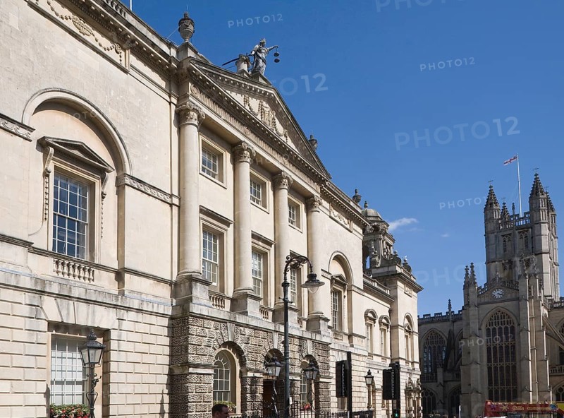 The Guildhall in Bath, Somerset, England built between 1775 and 1778 by Thomas Baldwin