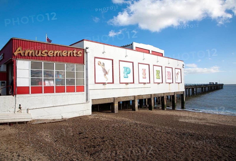 Amusement arcade on Felixstowe Pier, Suffolk, England, United Kingdom, Europe