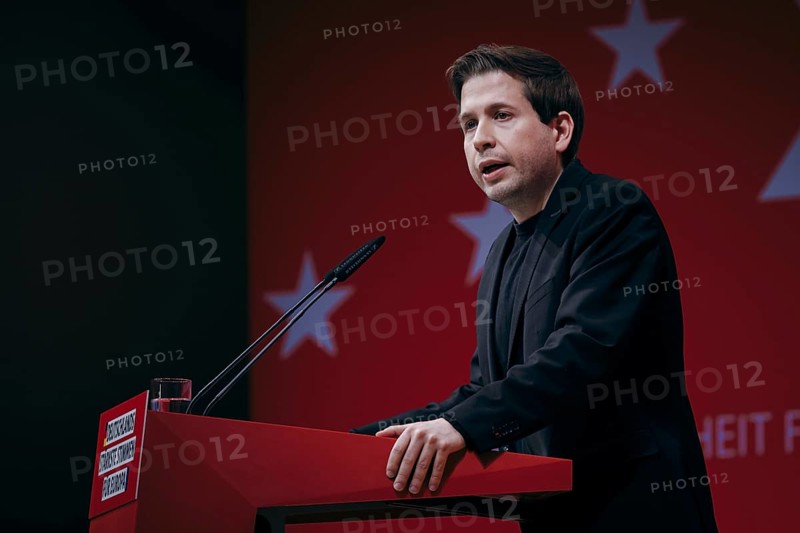 Kevin Kuehnert, Secretary General of the SPD, recorded at the European Delegates' Conference of the Social Democratic Party of Germany in Berlin, 28 January 2024