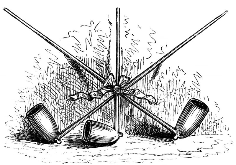 Dutch tobacco pipes from the 17th and 18th century, tobacco, three pipe bowls, smoking, tobacco college, society, health, Prussian history, historical illustration 1882
